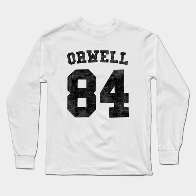 Orwell 84 Long Sleeve T-Shirt by valentinahramov